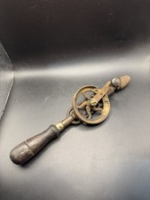 Vintage Antique Millers Falls No 1 Egg Beater Hand Drill with Bits USA picture