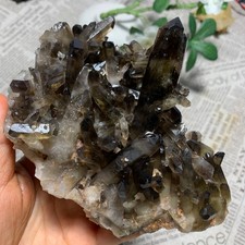 1043g  Natural tea yellow Crystal Quartz Crystal Cluster Mineral Specimen picture