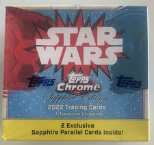 ⭐️ 2022 Topps Chrome Sapphire Edition Star Wars Box picture