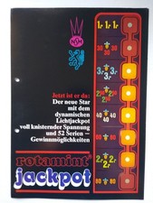 NSM Rotamint Jackpot Slot Machine Arcade Flyer Brochure 1970s 1980s German DM picture