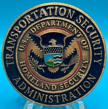 Vintage TSA Transportation Security Agency Operations Office HTF Challenge Coin picture