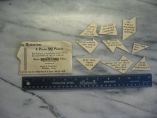 RARE c.1910s Weeks Break-Up-A-Cold 9-Piece W Puzzle Effingham IL H.A.Underriner picture