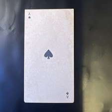 1888 N220 Kinney Bros Tobacco Transparent Playing Card Ace Spades Hold To Light picture
