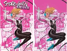 SPIDER-GWEN: SMASH #1 (DAVID NAKAYAMA EXCLUSIVE VIRGIN/TRADE VARIANT SET) picture
