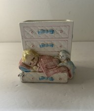 VTG MCM Baby Nursery Planter 1950s Made In Japan Kitsch picture