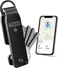Men's Key Organizer Keychain with Tracker, Key Finder, Compact Metal Key Holder picture