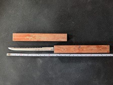 Vintage Calumet Liquor Store MN Floating Fish Knife Wood Case Promo Advertising picture