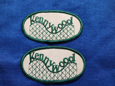 Lot of 2 - KENNYWOOD Amusement Park Patch, Green Tan Oval 2