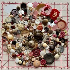 250 Buttons - mostly vintage from Estate Collection - lot 33 picture