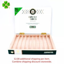 Cinco De Cinco Corona Extra Empty Wood Cigar Box 9.75