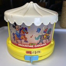 Vintage Disney Micky Mouse Dreamtime Carousel Baby Projector Sound & Light Works picture