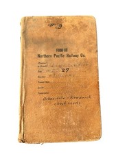 Vintage Northern Pacific Railway Form 60 Survey Level Book Idaho Division 1927 picture
