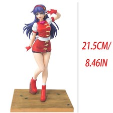 Athena Asamiya KOF 98 21cm PVC Figure Red Cheongsam Dress Collectible Gift picture