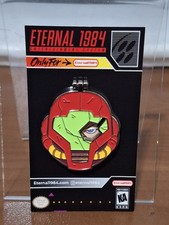 Nintendo Metroid Samus Enamel Flip Up Visor Pin By Eternal 1984 picture