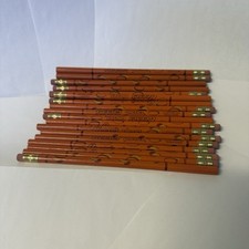Vintage Unsharpened Pencil Reese’s Pieces Hershey Orange Lot of 18 picture