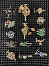 Vintage (Lot of 14) German Austrian Swiss Alpine Hiking 1970s Hat Pins / Brooch picture