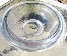 Fine Vintage Mid Century Modernist Orrefors Heavy Crystal Bowl Signed 1939 MCM picture