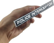 Fits for Crown Victoria 1Pc Police Interceptor Emblem 3D Badge Decal Sticker (Bl picture