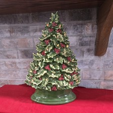Beautiful Large Holly Ceramic Christmas Tree, 16