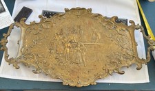 19th-century Victorian gilt bronze relief tray 19” Wide By Maximillian Ringel picture