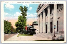 K41/ Charleston West Virginia Postcard c1910 Virginia St Presbyterian Church 166 picture