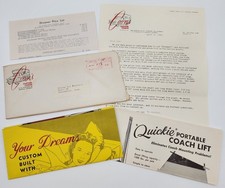 Vtg 1961 Coons Custom Coach Slide In Truck Bed Camper Advertising Packet picture