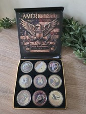 Set Of “9” 250th USA Anniversary Coins In Collector Box ***SEE DESCRIPTION*** picture