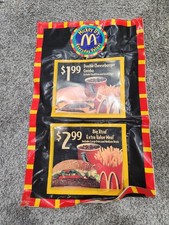 Vintage 1999 McDonalds Mickey D's Everyday Values Window Advertising 21.5