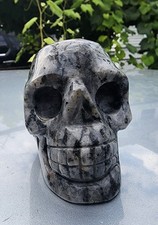 Beautiful Flashy Blue Larvakite Skull 3.2 X 2.2 For Only $70.00 picture