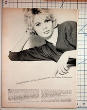 Brigitte Bardot & Lolita Syndrome Simone de Beauvoir 1959 Esquire Article picture