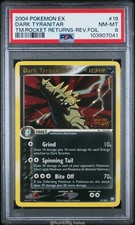 Dark Tyranitar Reverse Holo 19/109 PSA 8 Team Rocket Returns Pokemon Stamped picture