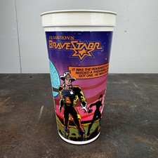Vtg 1987 BRAVESTARR Filmation Coca Cola / ICEE Plastic Cup K Mart - Animation picture