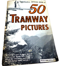 VINTAGE BOOKLET PALM SPRINGS CAL AERIAL TRAMWAY 50 PICS SWISS BUILT CARS 1963 picture