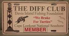 Davis Island Fishing North Carolina Car License Plate Cape Lookout Lighthouse picture