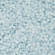 John Bead 25g Opaque Light Blue 11/0 Glass Cylindrical Seed Beads picture