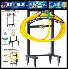 Artigarden Outdoor Garden Hose Holder Freestanding with Brass Faucet And 4 Spike picture
