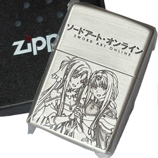 Zippo Sword Art Online Asuna Alice SAO Silver Anime Regular Lighter picture