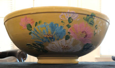 Ransburg Vintage Pottery White Pink Blue Floral about 11