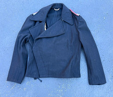 German Army WWII Black Wool Panzer Wrap Jacket with NCO shoulder boards size 40 picture