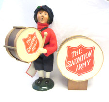 VTG Byers Choice The Salvation Army Caroler 1992 Drummer Man w/ Drum &Tag picture