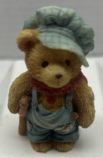 Vintage Retired Cherished Teddies Enesco Tiny Ted-Bear “God Bless Us Everyone