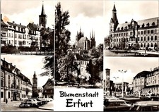 Views Erfurt Germany Featuring Cathedral Post Office Real Photo RPPC Postcard picture
