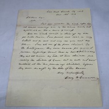 1833 Jacksonian Politics Manuscript Letter Henry W Connor Francis P Blair Signed picture