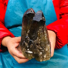 2 pieces 4.59LB Natural Tea Yellow Quartz Crystal Cluster Specimen Healing 3669 picture
