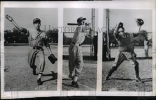 1947 Press Photo Ralph Follis St Frncis De Sales HS baseball pitcher in MI picture