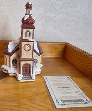 M.J. Hummel Heavenly Harmony Church Hawthorne Village Lighted w/ COA Box Christm picture
