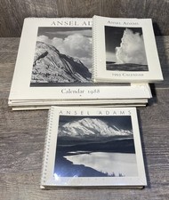 Collection of 15 Vintage Ansel Adams Calendars Sealed New 80s 90s 00s picture