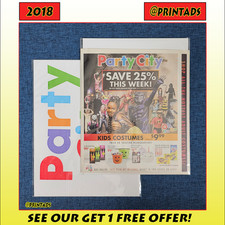 2018 Party City Halloween Print Ad + Plastic Bag - Visit Our Store For More #2 picture