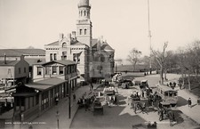 Barge Office NYC New York c1900 RPPC Photo Postcard COPY picture