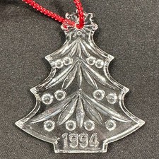 Waterford Crystal 1994 Christmas Memories Tree Ornament Ireland picture